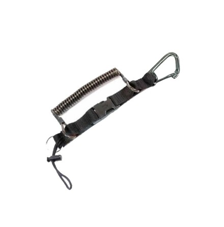 Lanyard with spring hook in stainless steel max 60 kg