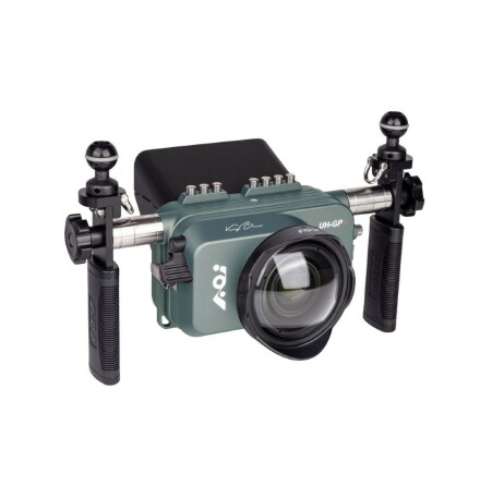 Underwater housing GoPro AOI incl monitor &amp; arms (Hero12 to Hero9)