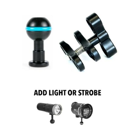 Top mount arm package Nauticam to mount strobe, light or GoPro