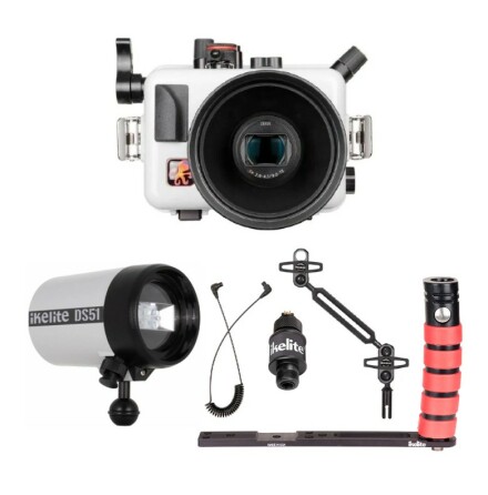 Underwater housing package Ikelite for Sony RX100 VII &amp; DS51 II strobe