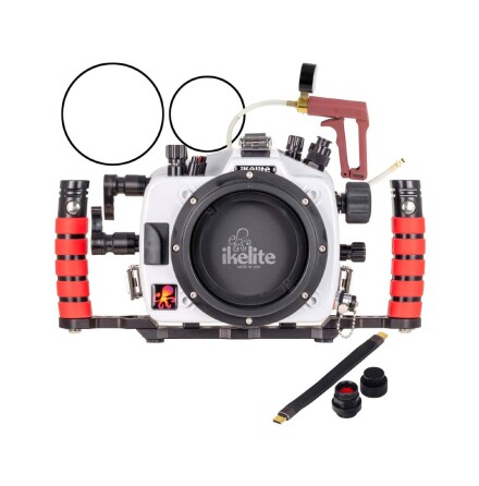 Underwater housing package Ikelite for Canon R5 II incl dual handles, pump, &amp; USB bulkhead