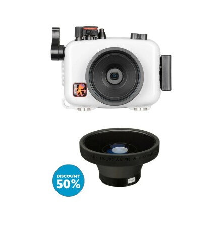 Underwater housing package Ikelite for Olympus TG-7 incl wide angle lens