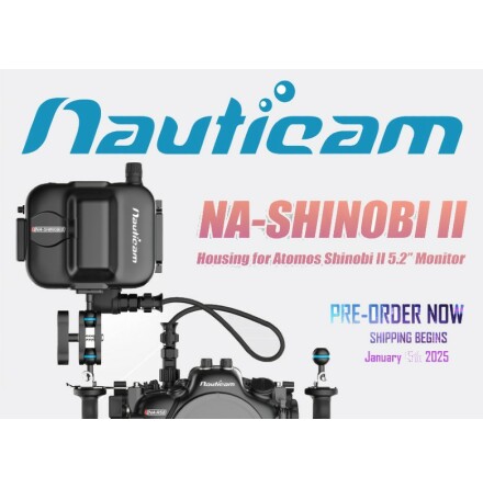 Underwater Monitor housing Nauticam for Atomos Shinoby II