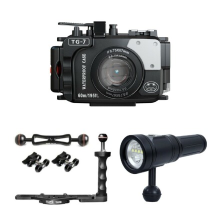 Underwater housing package Seafrogs for OM System TG-7 