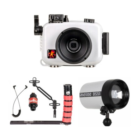 OM TG-7 Package Ikelite housing including strobe (also fits TG-6)