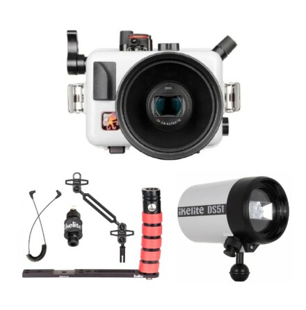 Underwater housing package Ikelite for Sony RX100 VII &amp; DS51 II strobe