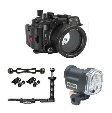Underwater housing package Seafrogs for Canon G7X III