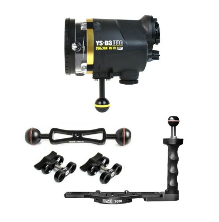 Strobe package Sea&amp;Sea YS-D3 Duo with tray &amp; single handle