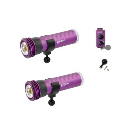 Light package Keldan 2x 8XR 17000 lumen + RC remote