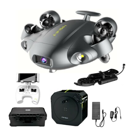Underwater drone FiFish V6 Expert Qysea with robotic arm (200 m)