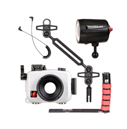Underwater housing OM TG-7 Package Ikelite with strobe (Fits TG-6 &amp; TG-5)