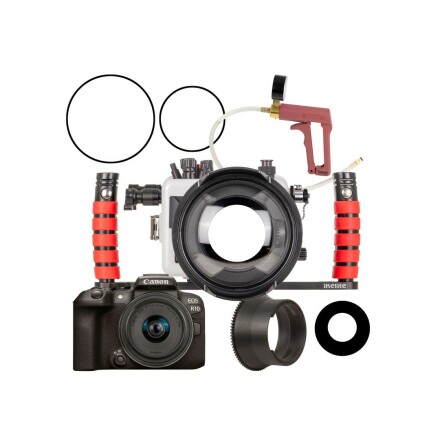 Underwater housing Ikelite for Canon R10 Deluxe camera, dome, handles &amp; vacuum (DLM)