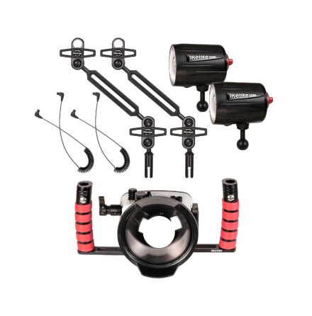 Underwater housing OM TG-7 Package Ikelite with dome &amp; strobe (Fits TG-6 &amp; TG-5)