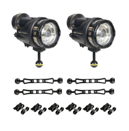Strobe Sea&amp;Sea Package YS-D130R (2) incl Double Arm kit