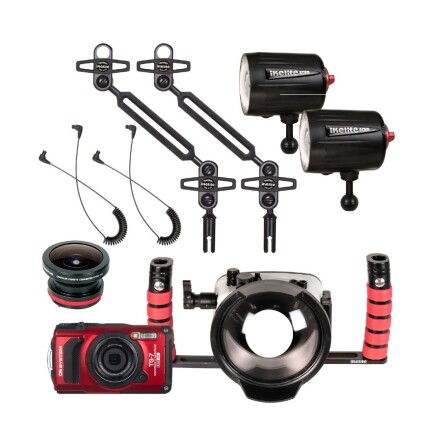 Underwater housing OM TG-7 Package Ikelite with dome, camera & strobe Underwater housing OM TG-7 Package Ikelite with dome, camera & strobe
