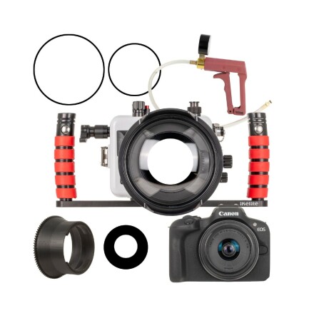 Underwater housing Ikelite for Canon R100 incl dome, camera, lens &amp; handles (DML)