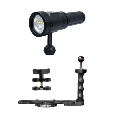 Light Photo & Video Package (1) Scubalamp 3000 lumen Wide, Spot, Red, handle Light Photo & Video Package (1) Scubalamp 3000 lumen Wide, Spot, Red, handle