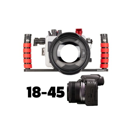 Underwater housing Ikelite for Canon R10 camera &amp; dome, Fiber optic (DLM)