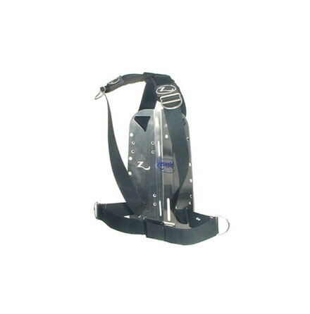 Back plate Zeagle with harness for aluminium