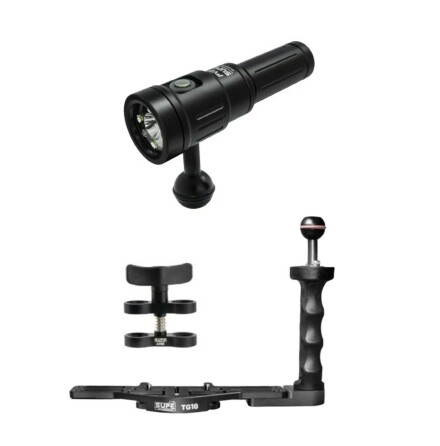 Light Photo &amp; Video Package (1C) Scubalamp 2000 lumen Wide &amp; Spot, handle