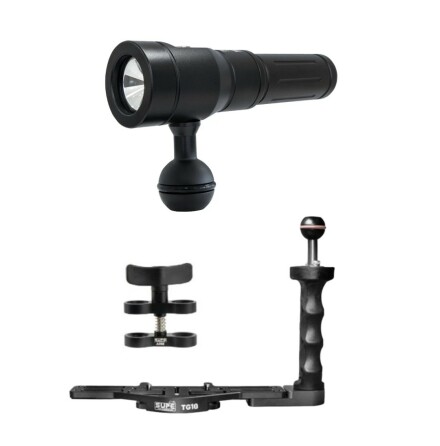 Light Photo &amp; Video Package (1B) Scubalamp 1500 lumen Wide &amp; Low, handle