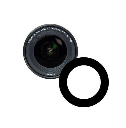 Anti-reflection Ikelite mount on lens front