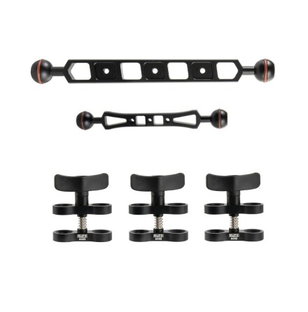 Arm package Scubalamp medium/long with arms, clamps