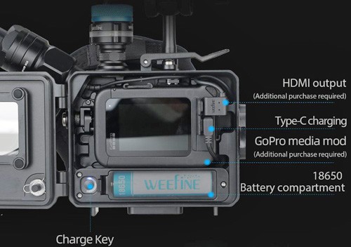 Wifine action camera housing